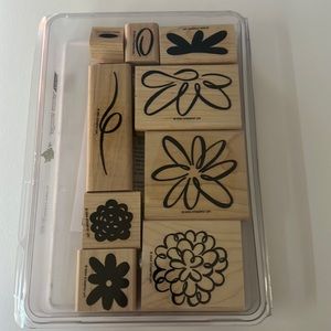 Stampin’ Up Definitely Decorative Bloomin’ Wonderful Wood Stamp Set